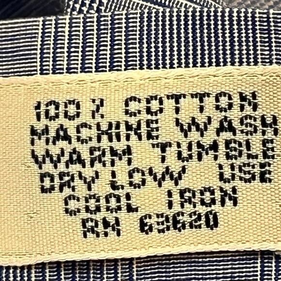 Gitman Bros Mens Size 18-36 Blue Plaid Button Front Long Sleeve Dress Shirt - Picture 4 of 8